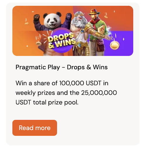 pragmatic play drops and wins banner
