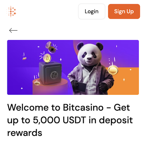 bitcasino 5,000 usdt welcome bonus