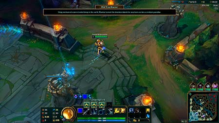A screenshot from the eSports game League of Legends (LOL).