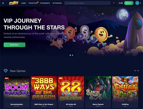 mBit Casino lobby and the games mBit Casino lobby and the games