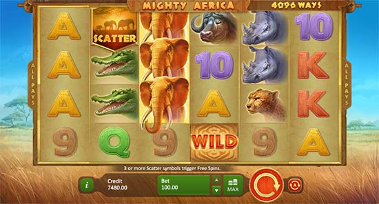 Mighty Africa: 4096 Ways slot game Mighty Africa: 4096 Ways slot game