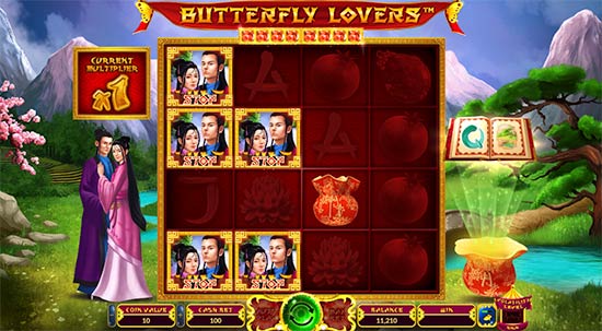 Butterfly Lovers bonus game. Butterfly Lovers bonus game.