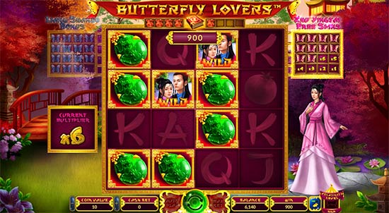Butterfly Lovers bonus game. Butterfly Lovers bonus game.