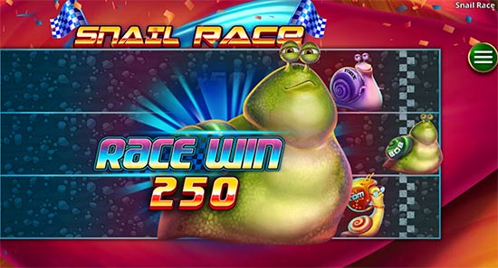 Snail Race bonus game. Snail Race bonus game.