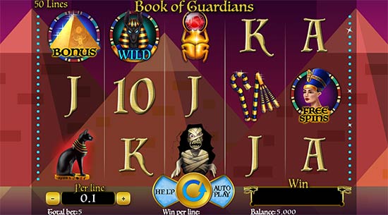 Book of Guardians slot by Spinomenal