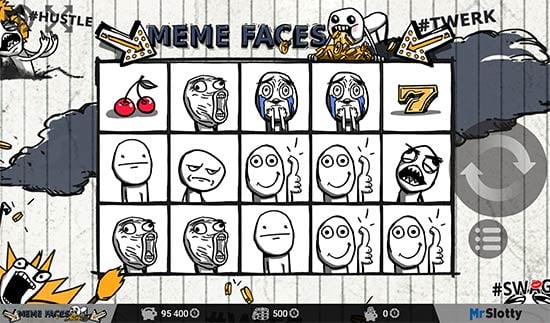 Meme Faces slot by MrSlotty.