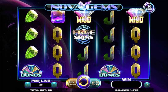 Nova Gems slot from Spinomenal.