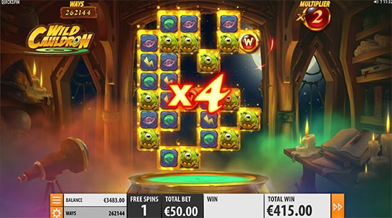 Wild Cauldron slot by Quickspin. Wild Cauldron slot by Quickspin.