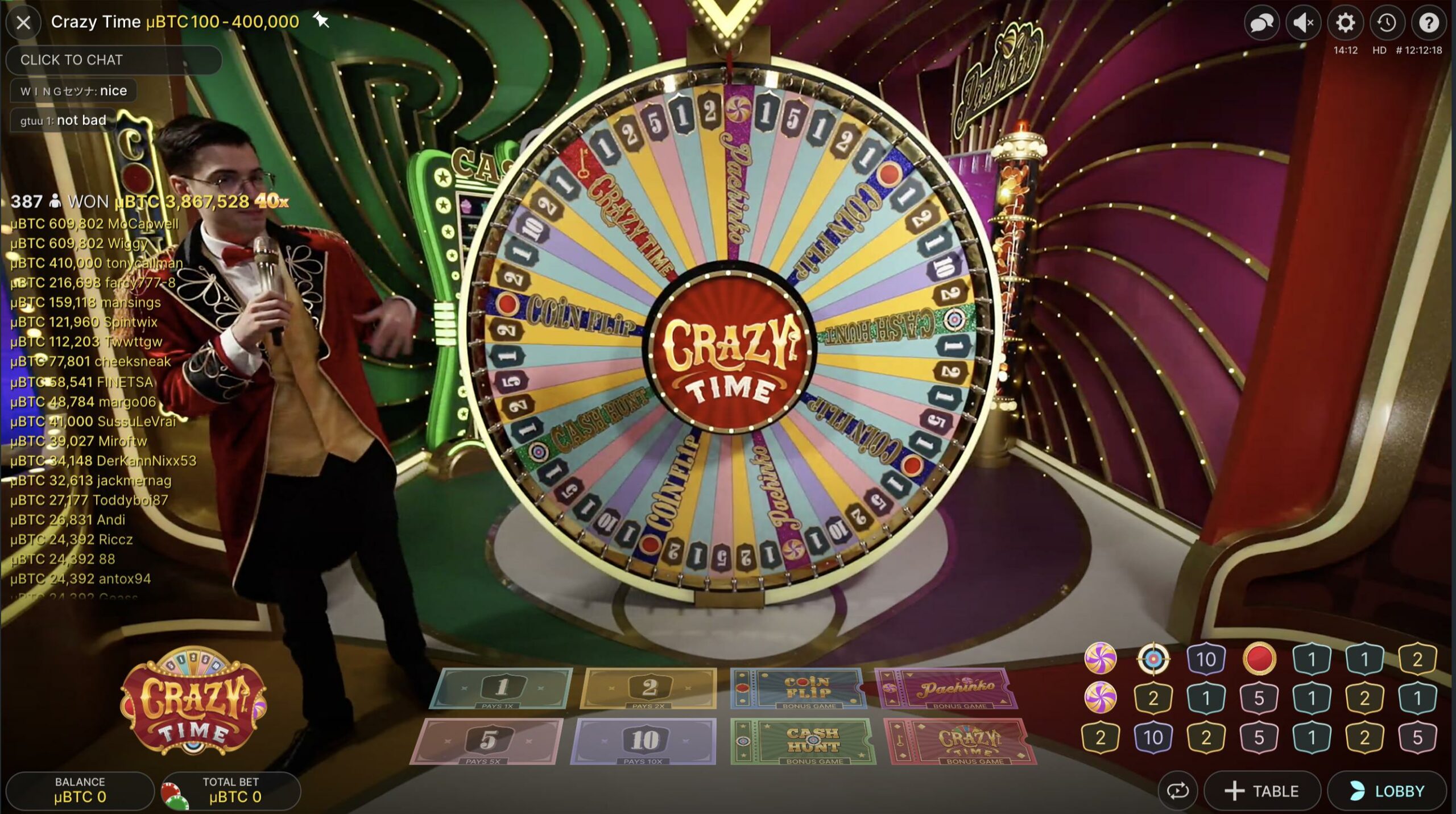 Crazy Time 🎖️ Juego de casino en vivo de Evolution Gaming