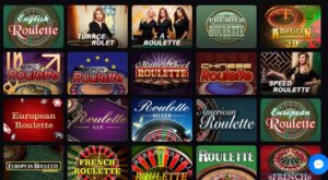 Casinomia table games