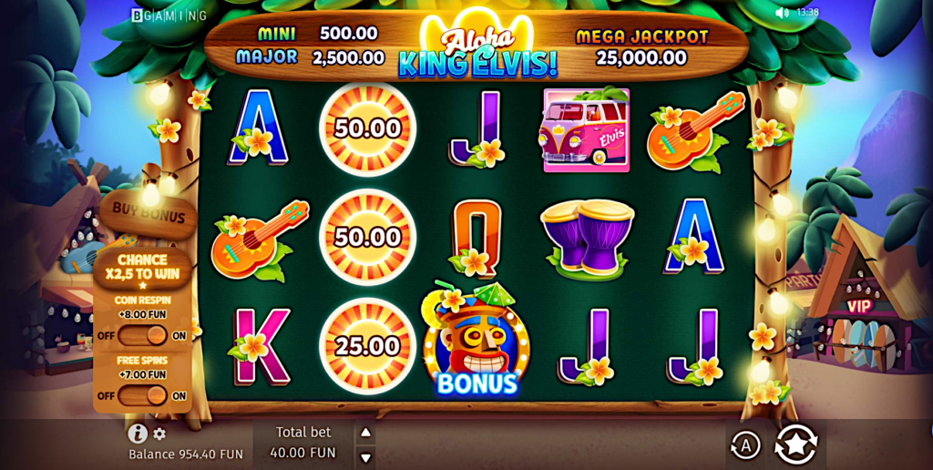 BGaming is one of the most prominent crypto slot providers in the world. This is one of the latest releases, Aloha King Elvis, which has become exceedingly popular and can be played using USDT at BitStarz and many other casinos