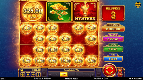 Hold the Jackpot Bonus game in Fortune Reels slot with added features Hold the Jackpot Bonus game in Fortune Reels slot with added features