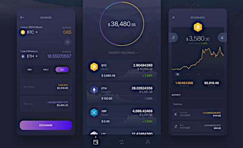 The mobile wallet from Exodus