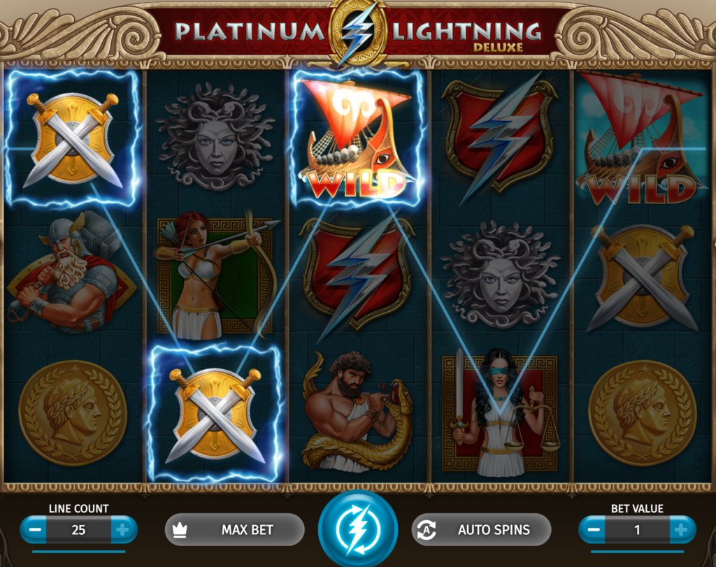 Platinum Lightning Deluxe win