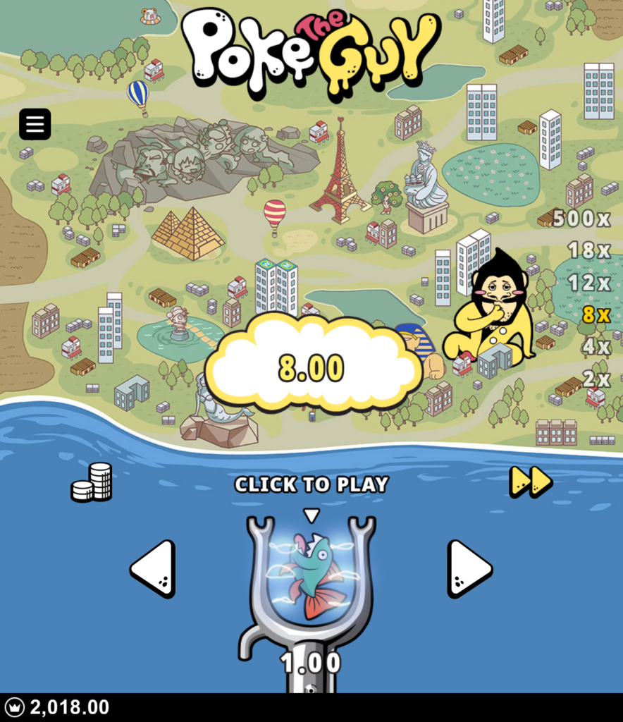Poke The Guy by Microgaming at BitStarz