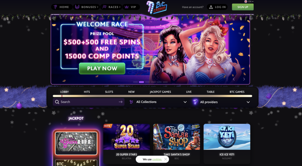 7Bit Casino lobby new look. 7bit casino homepage