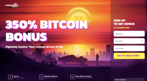 hoghway crypto casino homepage