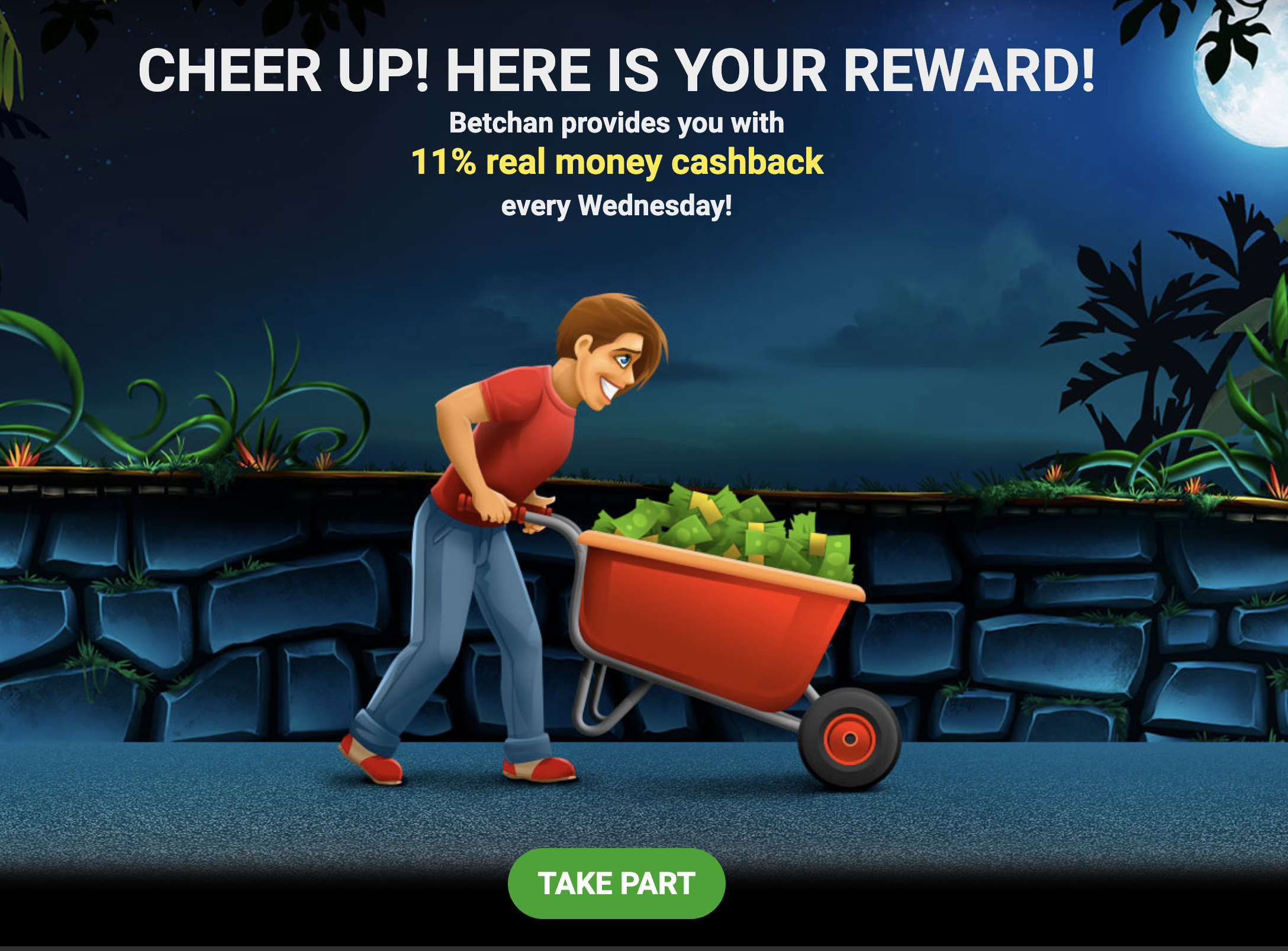 Betchan Casino cashback