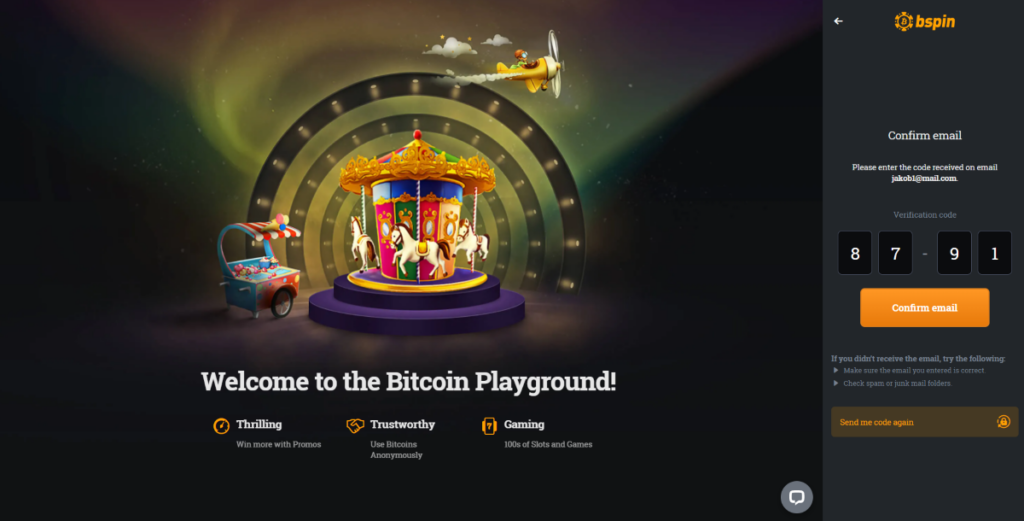 bspin casino registration