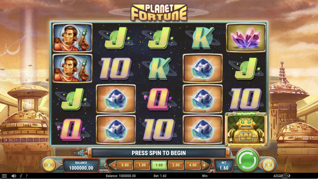 This is Planet Fortune by Play'n Go playable at BitCasino