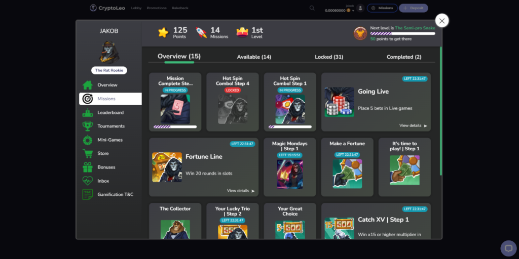 cryptoleo missions