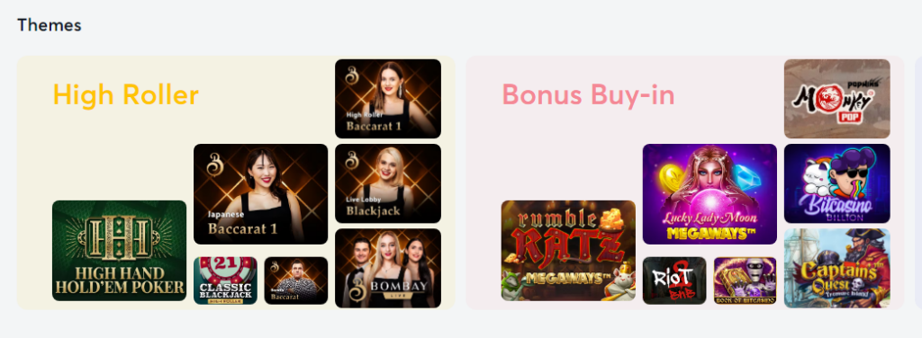 Bitcasino Casino Games