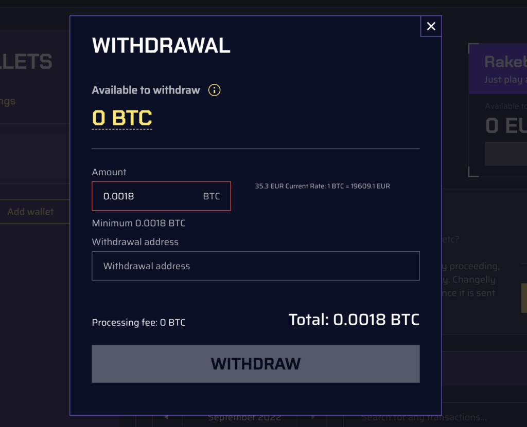 Making a withdrawal is just as easy