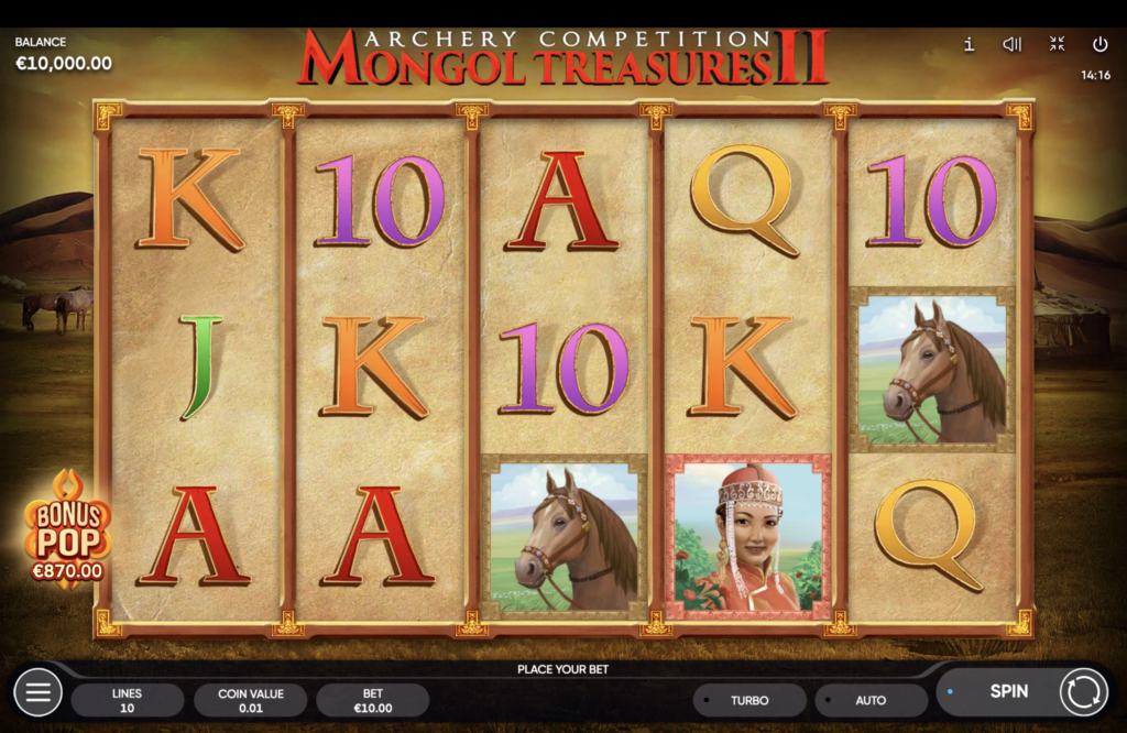 Mongol treasures 2 online slot