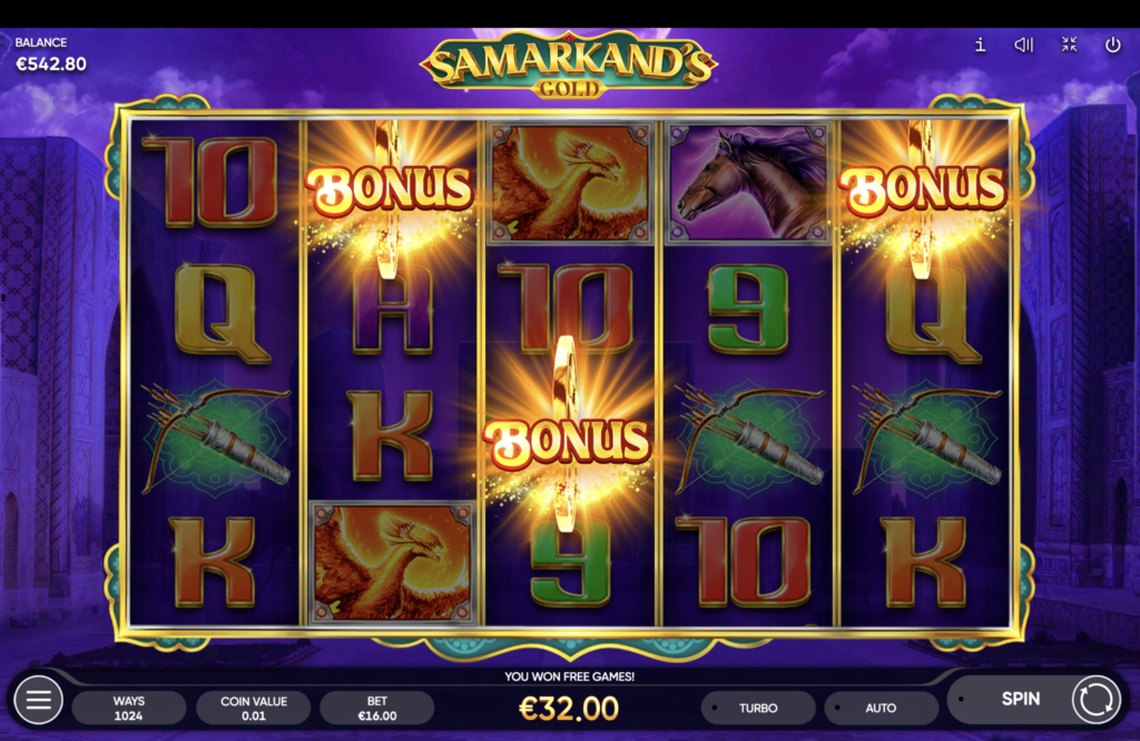 samarkands gold online slot
