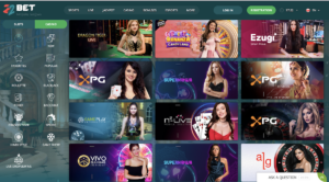 live casino 22bet