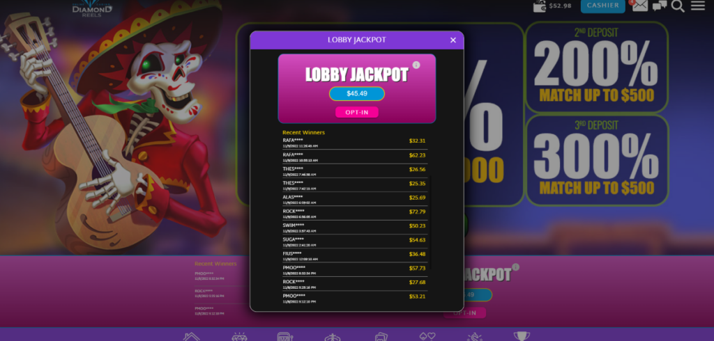 Diamond Reels Diamond Jackpot