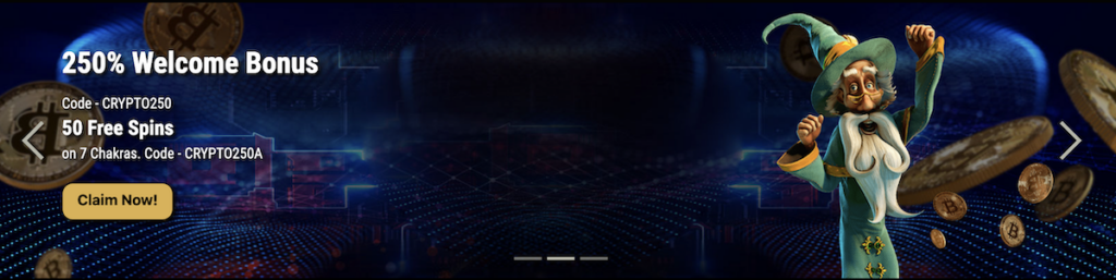 crypto welcome bonus at cryptothrills casino
