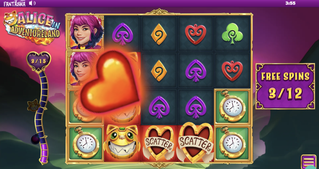 alice in adventureland online slot