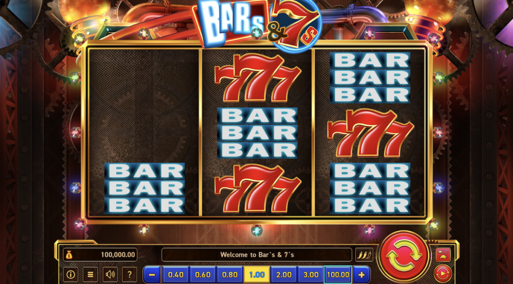 bars and 7s online slot