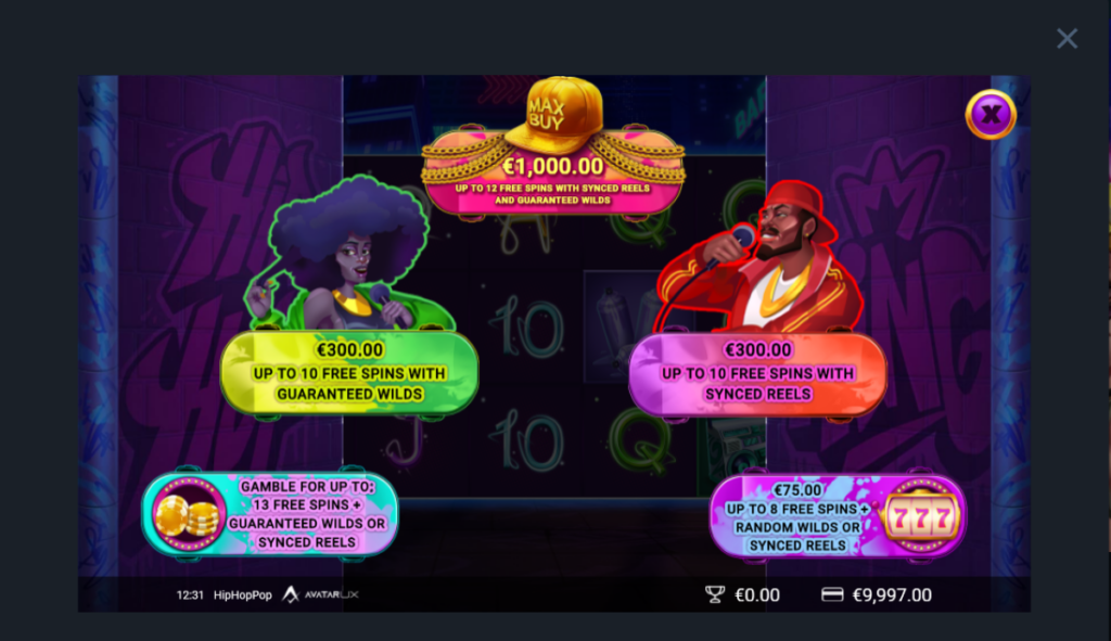HipHopPop Slot from AvatarUX