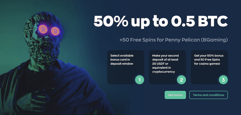 second deposit bonus