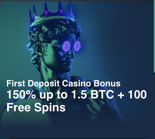 first deposit bonus up to 150%