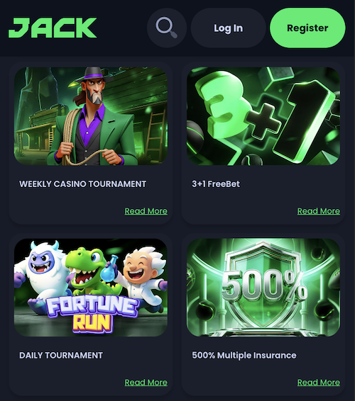 weekly casino tournament, freebet, daily tournament, 500% multiple betting insurance