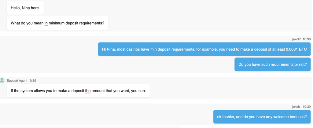 JackBit Casino customer support