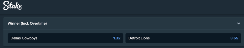 Cowboys vs Lions