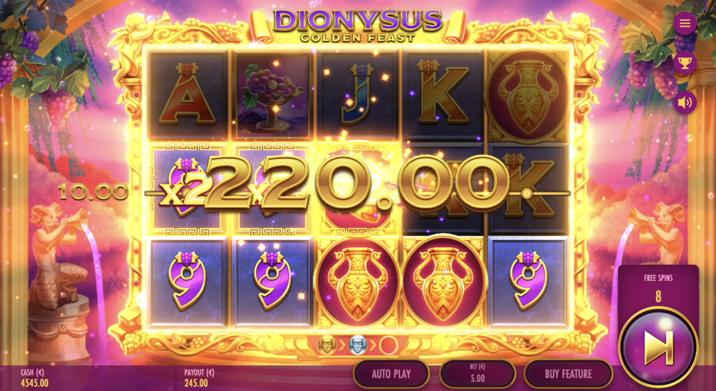 Dionysus Golden Feast free spins