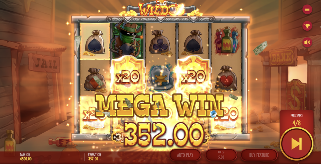The Wildos free spins game