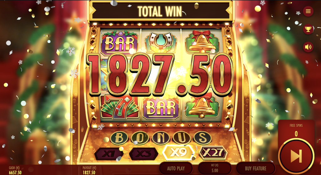 Triple Christmas Gold big win