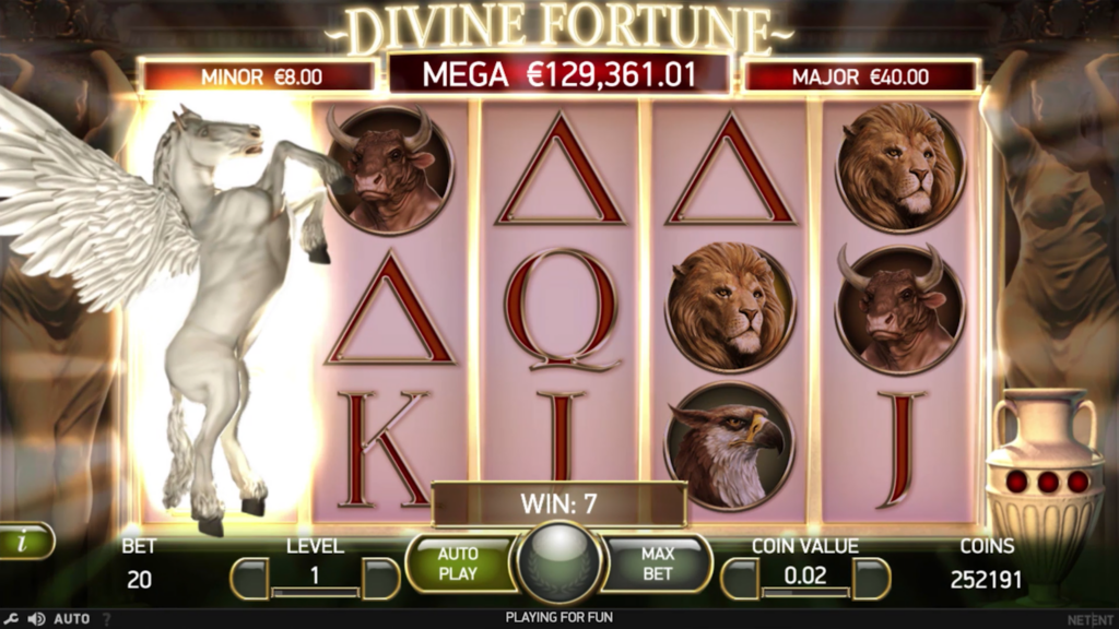 divine fortune slot from NetEnt