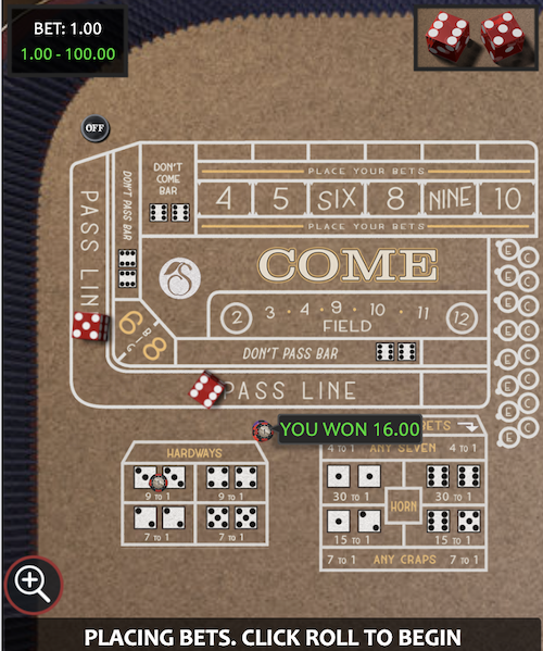mobile craps game at katsubet casino