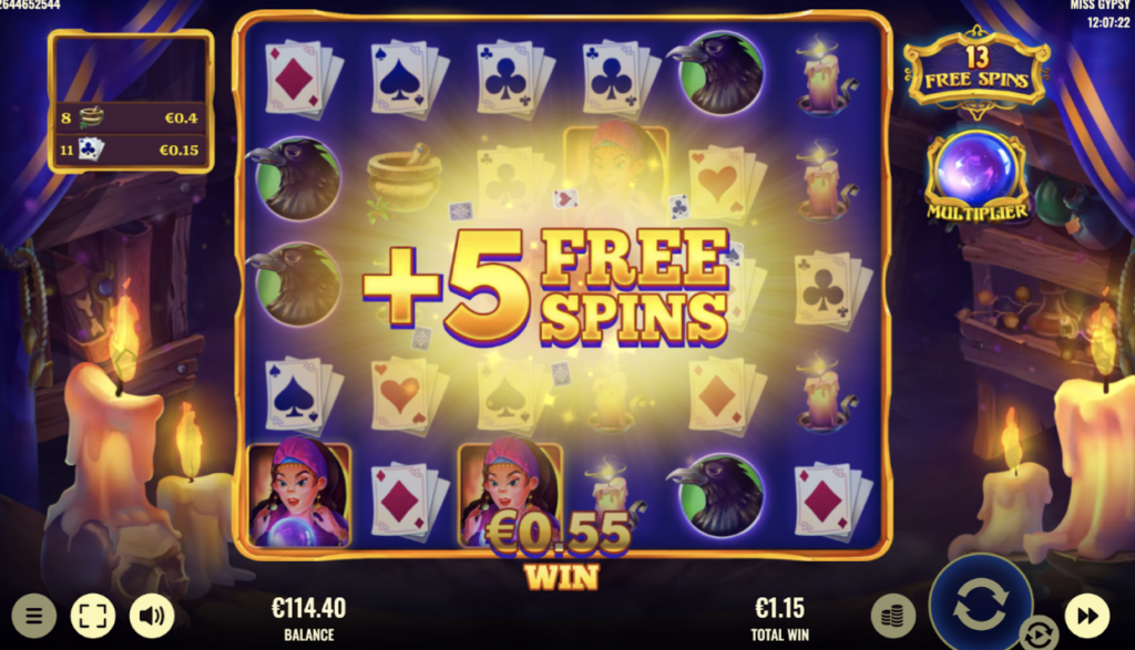 Here’s an extra 5 spins, just for you