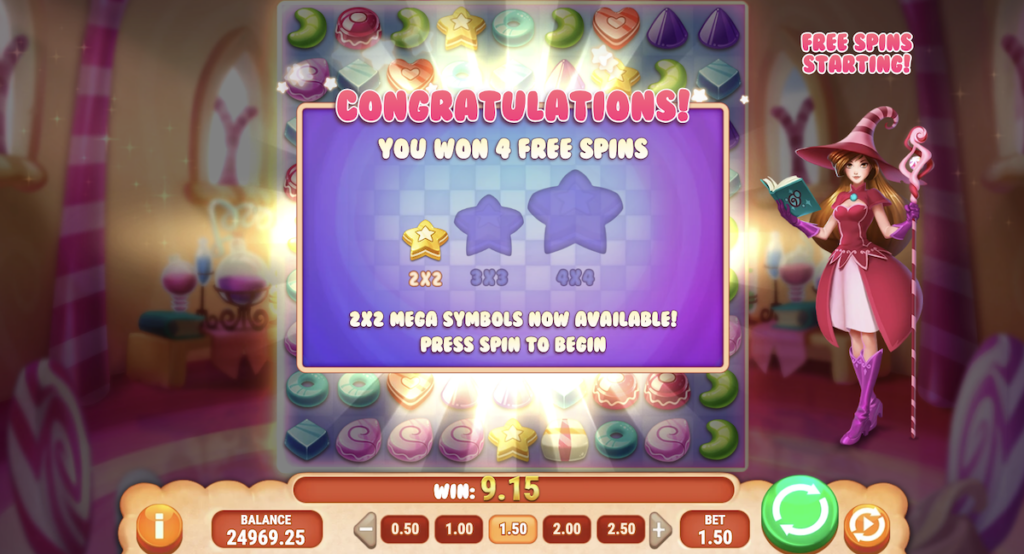 Sweet Alchemy 2 free spins