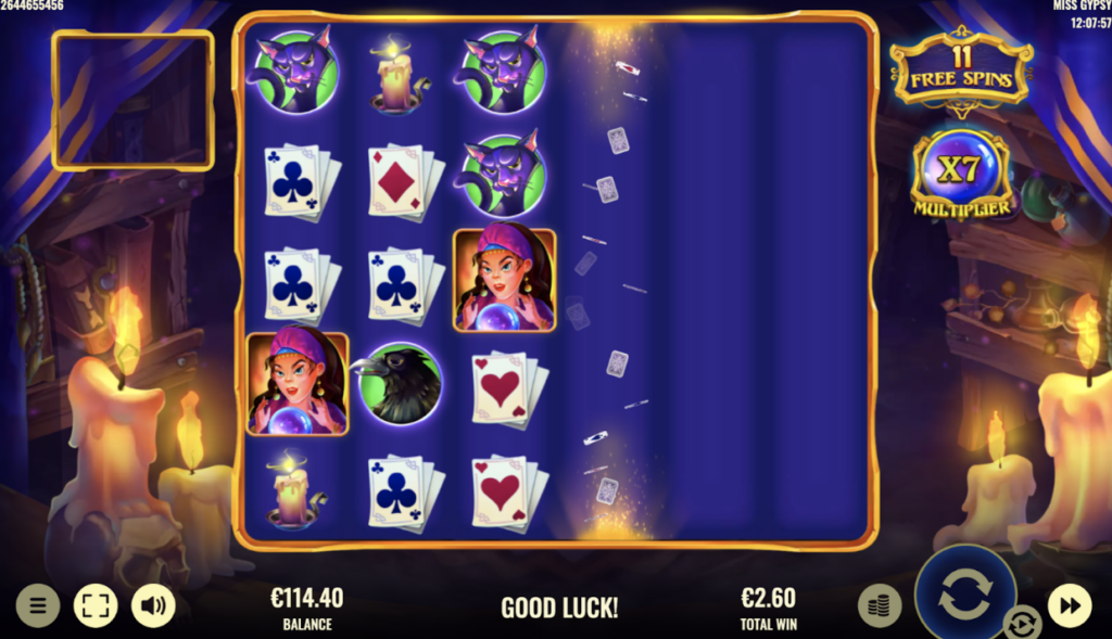 You can see the multiplier on your right