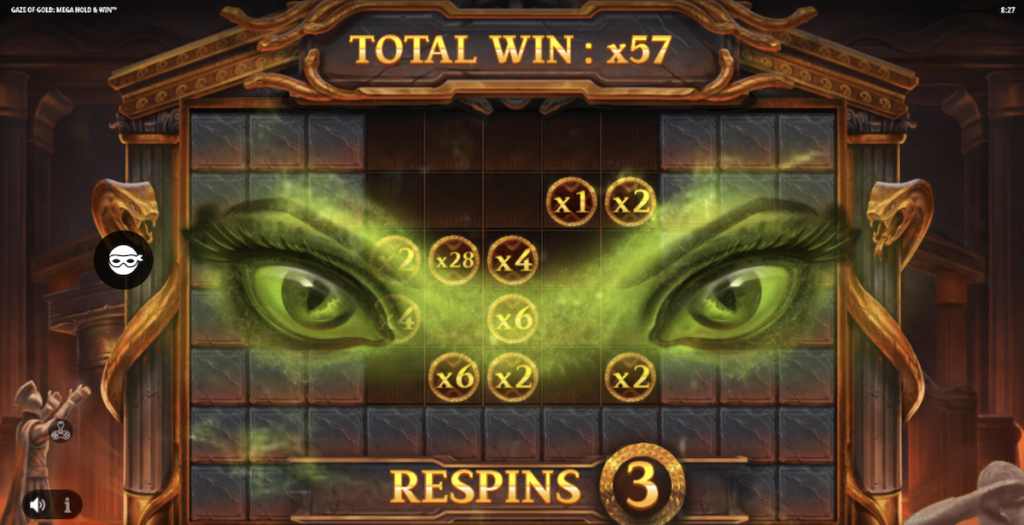 Gaze of Gold hold and win game