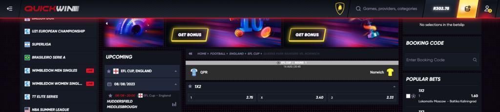 quickwin sports odds